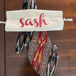 Classic Expandable Free Spirit/Gypsy Ikat Sash Bag